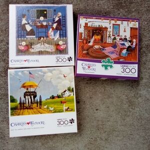 Charles Wysocki Puzzle Set - 300 Piece Jigsaw Puzzles